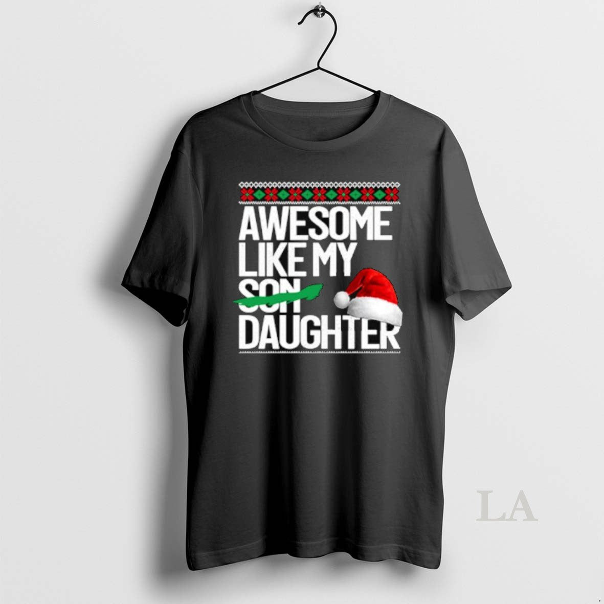 Original Awesome Like My Daughter Christmas Long Sleve