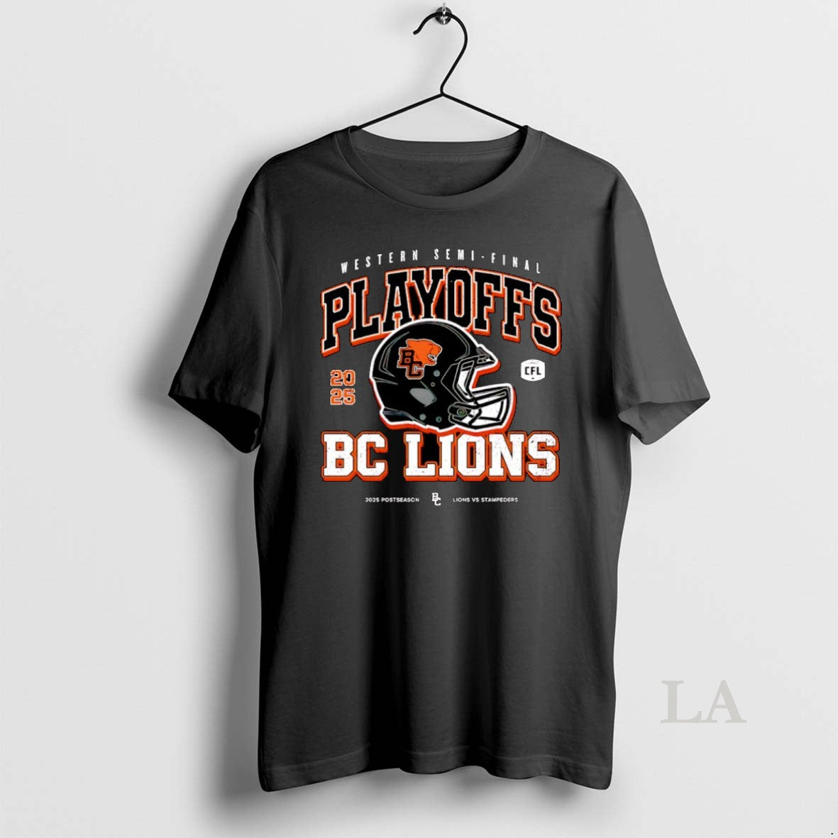 Original Bc Lions Playoffs Western Semi Final 2025 Postseason Helmet
