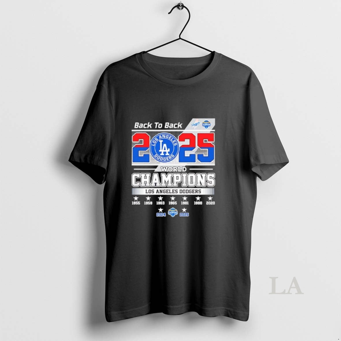 Original Back To Back 2025 World Series Champions La Dodgers