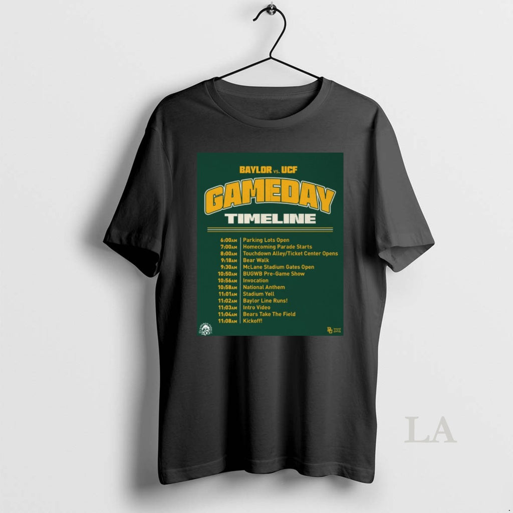 Original Baylor Bears Vs Ucf Knights Gameday Timeline 2025