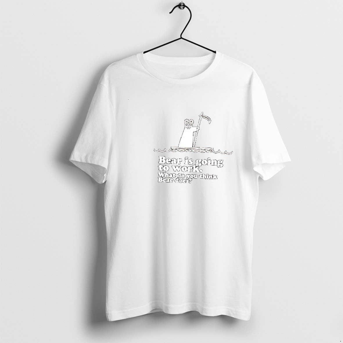 Original Bear Is Going To Work What Do You Think Bear Does Tshirts Jpg Unisex , , , Long Sleeve Tee