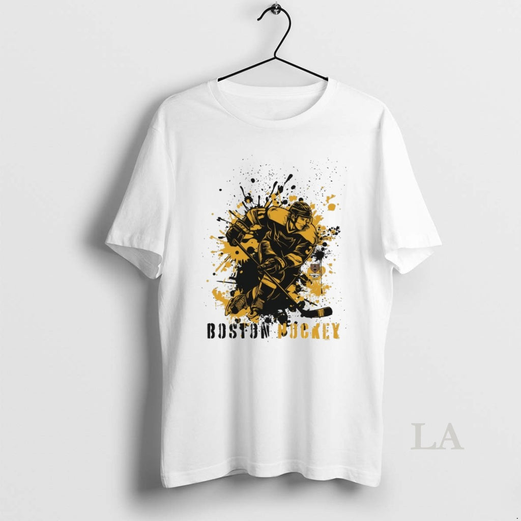 Original Boston Bruins Hockey Splatter Paint 2025