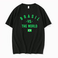 Original Brazil Vs The World Soccer Team Nation Pride Fan Sport Gift Apparel Cotton Tshirts