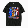 Original Buffalo Teams Mascots Billy Buffalo Sabretooth Buster Bison City Skyline Black Tshirts