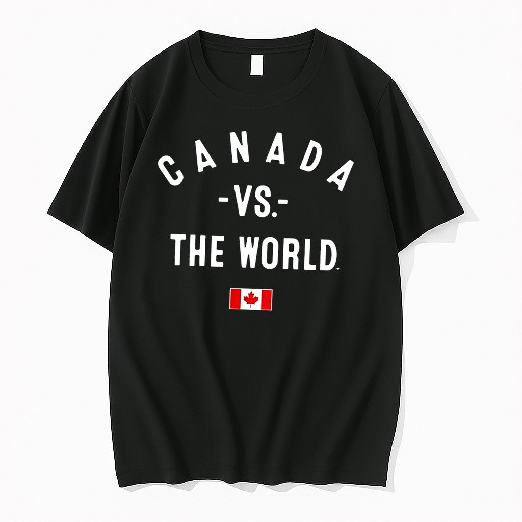 Original Canada Vs The World Flag Black Tshirts Jpg Unisex , , , Long Sleeve Tee