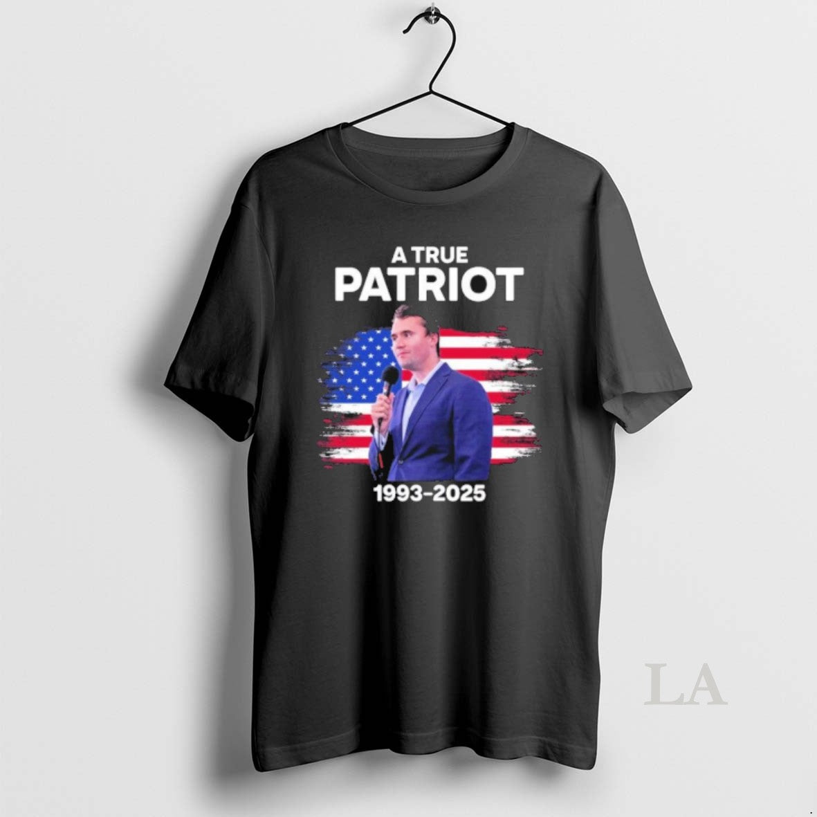 Original Charlie Kirk 1993 2025 A True Patriot America Flag