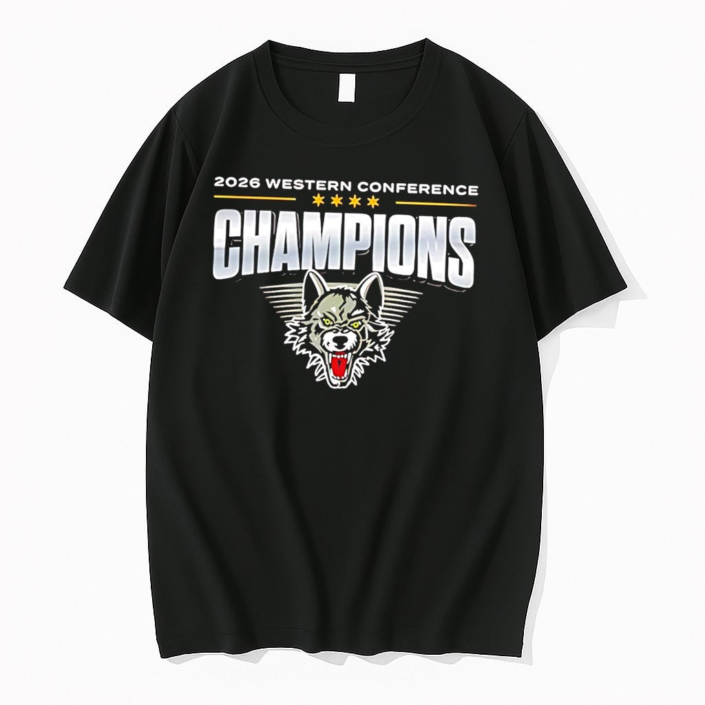 Original Chicago Wolves 2026 Western Conference Champions Logo Tee Tshirts Jpg Unisex , , , Long Sleeve Tee