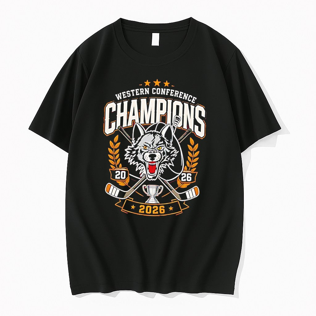 Original Chicago Wolves Wolf Pack Western Champions 2026 Logo Tee Tshirts Jpg Unisex , , , Long Sleeve Tee