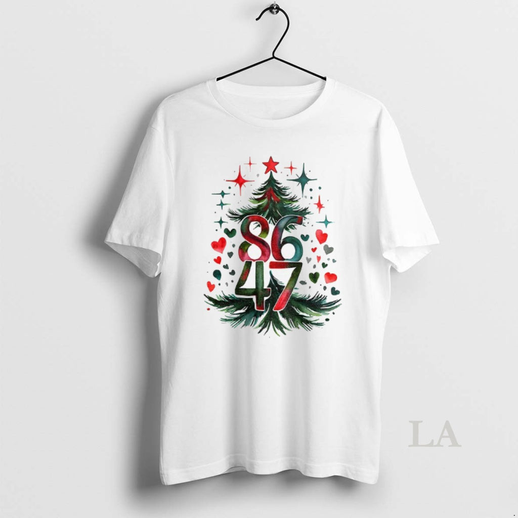 Original Christmas Tree Anti Trump 86 47 Anti Maga Democrat Progressive Merry Christmas