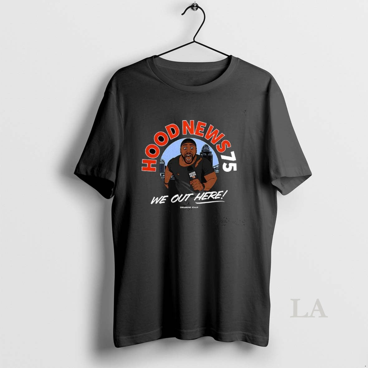 Original Cincinnati We Out Here Hood News 75 Logo