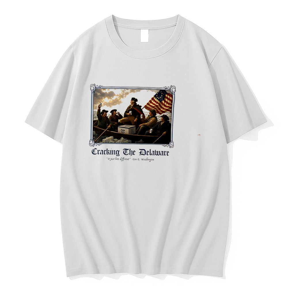 Original Cracking The Delaware It Just Hits Different Gen G Washington Tee Tshirts Unisex , , , Long Sleeve Tee