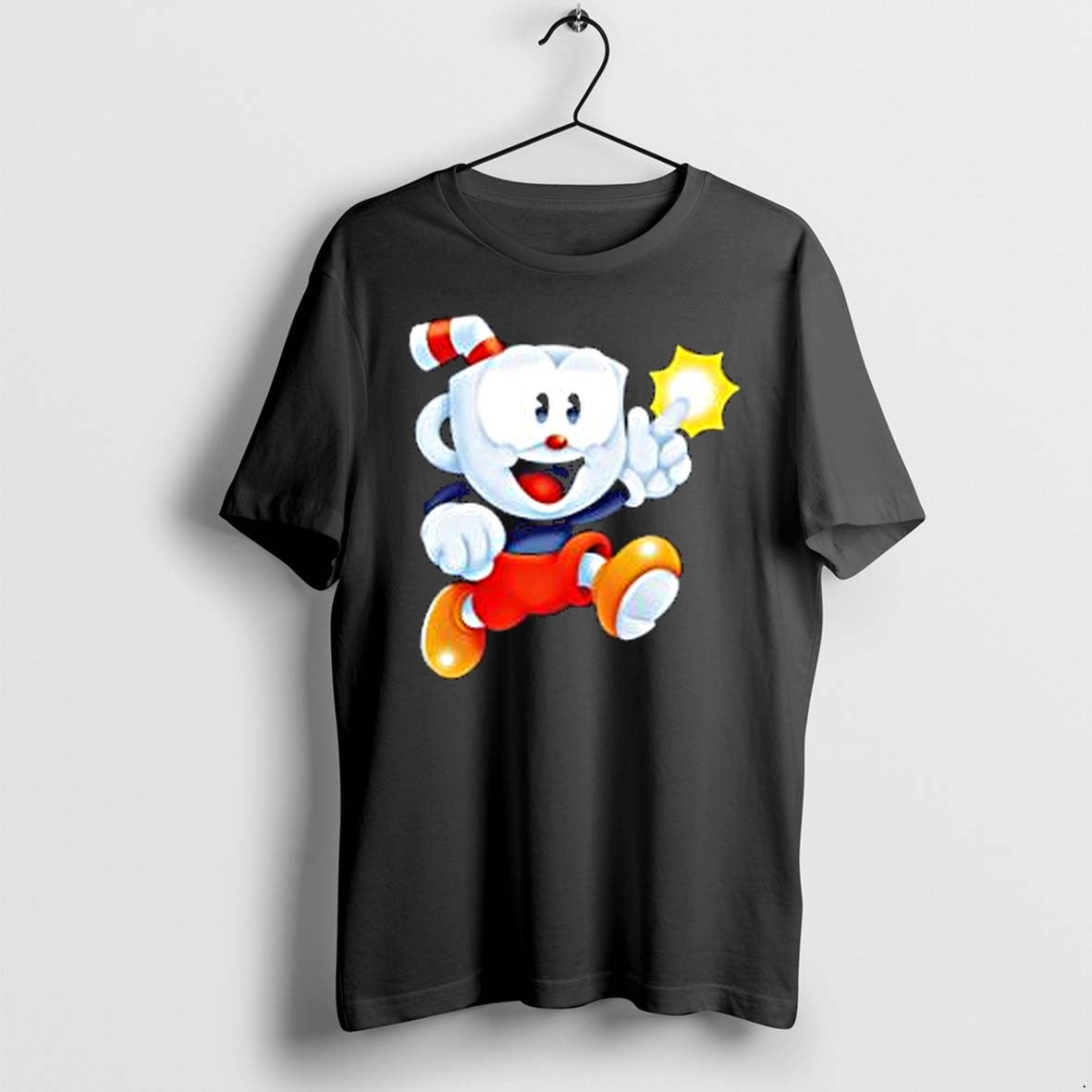 Original Cuphead Main Character Cuphead Video Game Series Running Tshirts Jpg Unisex , , , Long Sleeve Tee