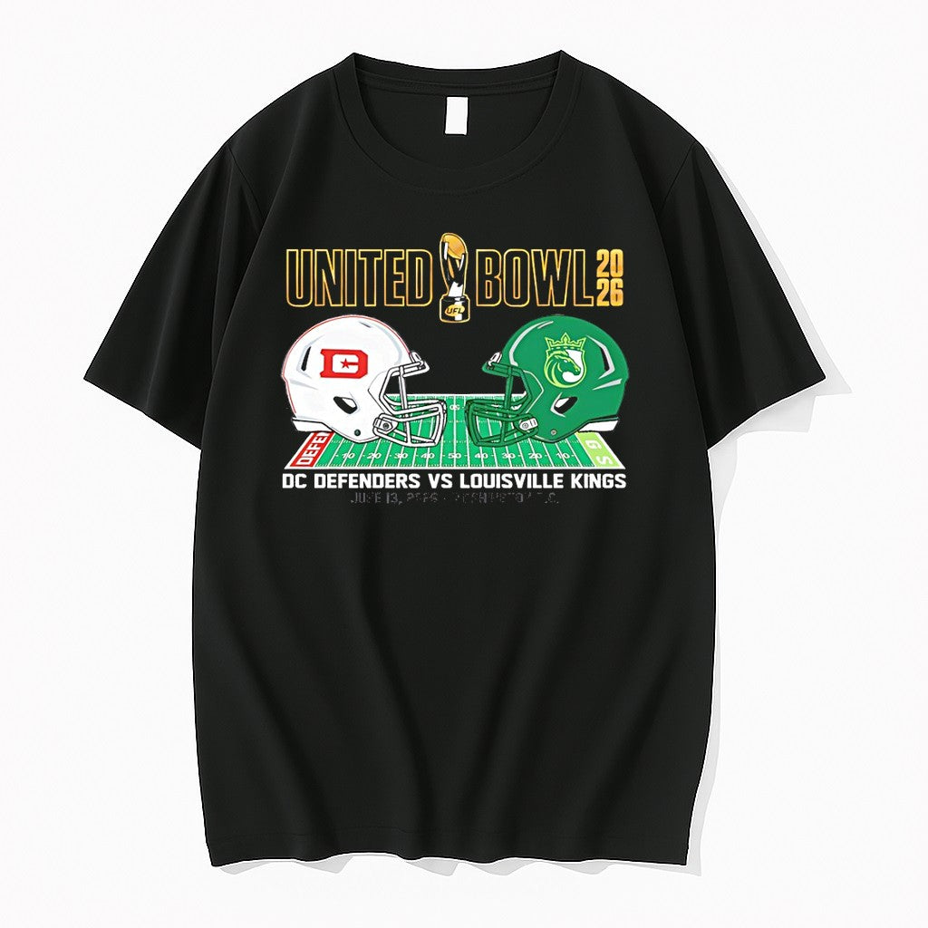 Original Dc Defenders Vs Louisville Kings United Bowl 2026 Zephyr Matchup Tshirts Unisex , , , Long Sleeve Tee
