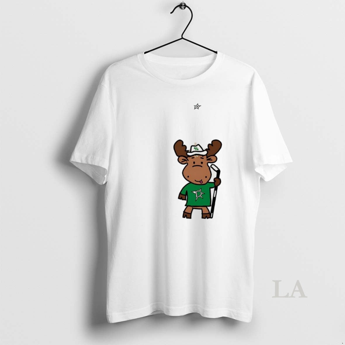Original Dallas Stars Hockey Doodle Moose