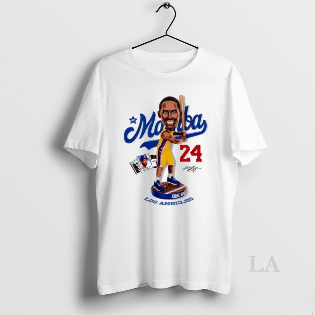 Original Dodgers Player Kobe Bryant Signtaure Bobblehead Graphic