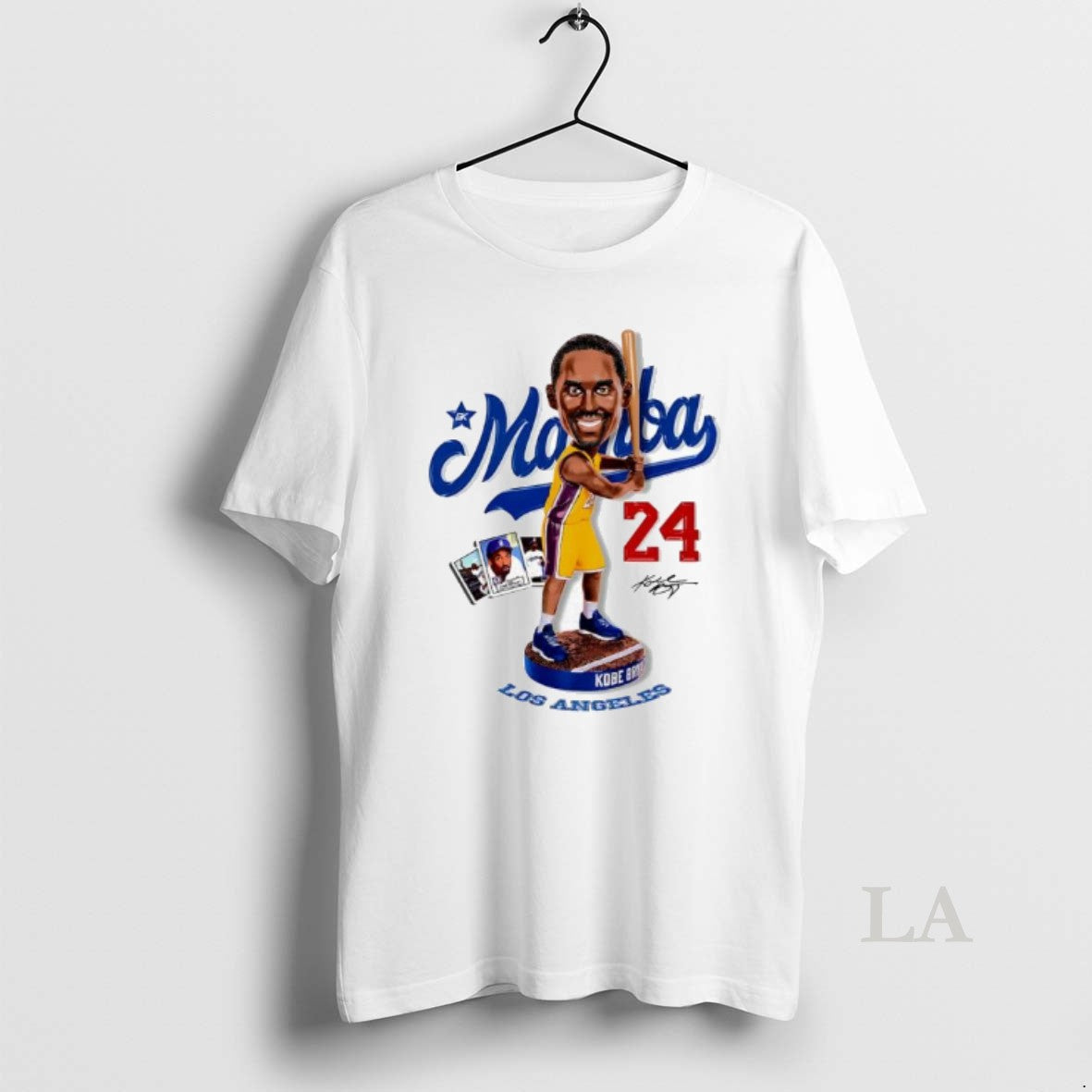 Original Dodgers Player Kobe Bryant Signtaure Bobblehead Graphic