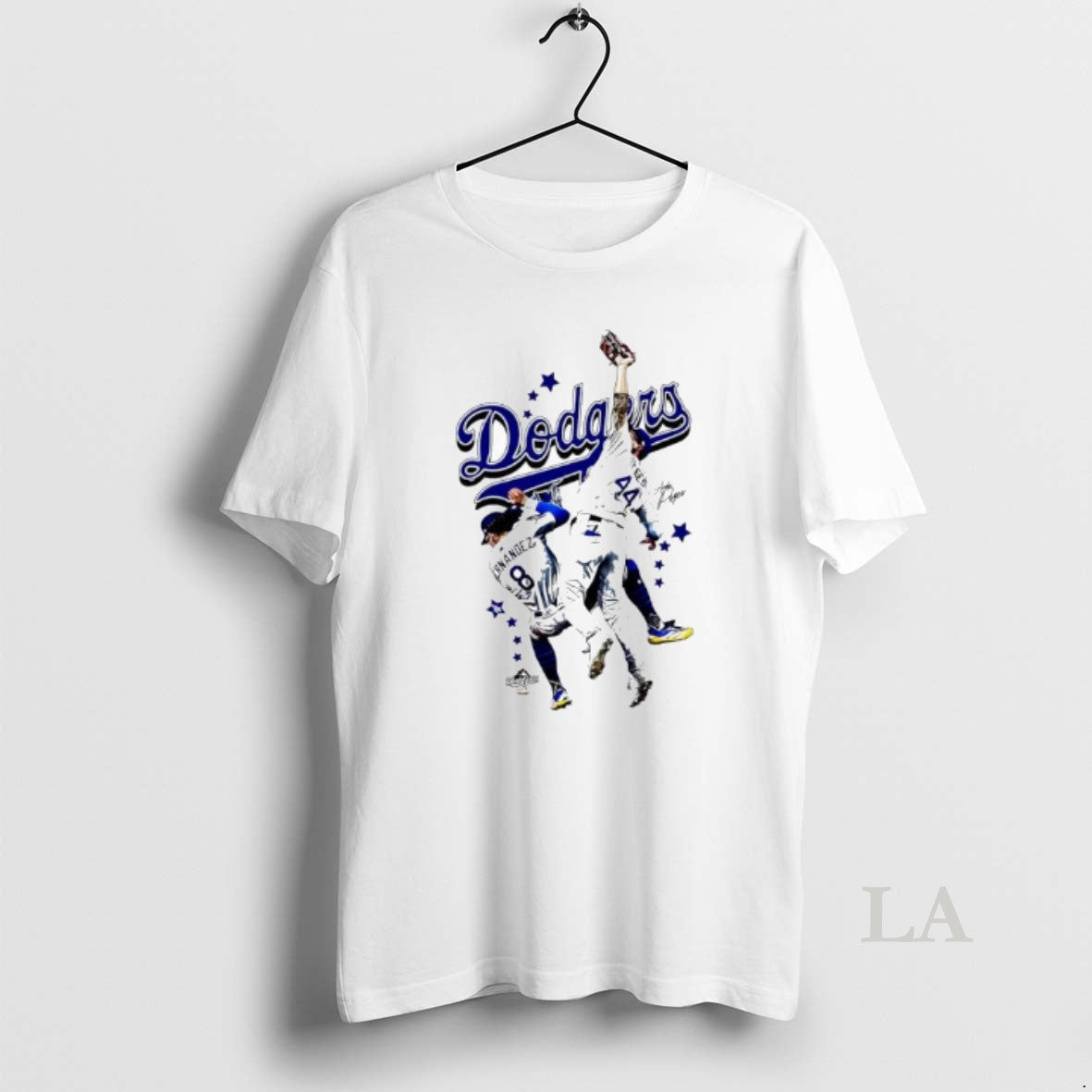 Original Dodgers Players Hernandez 8 And Pages 44 Signatures Graphic