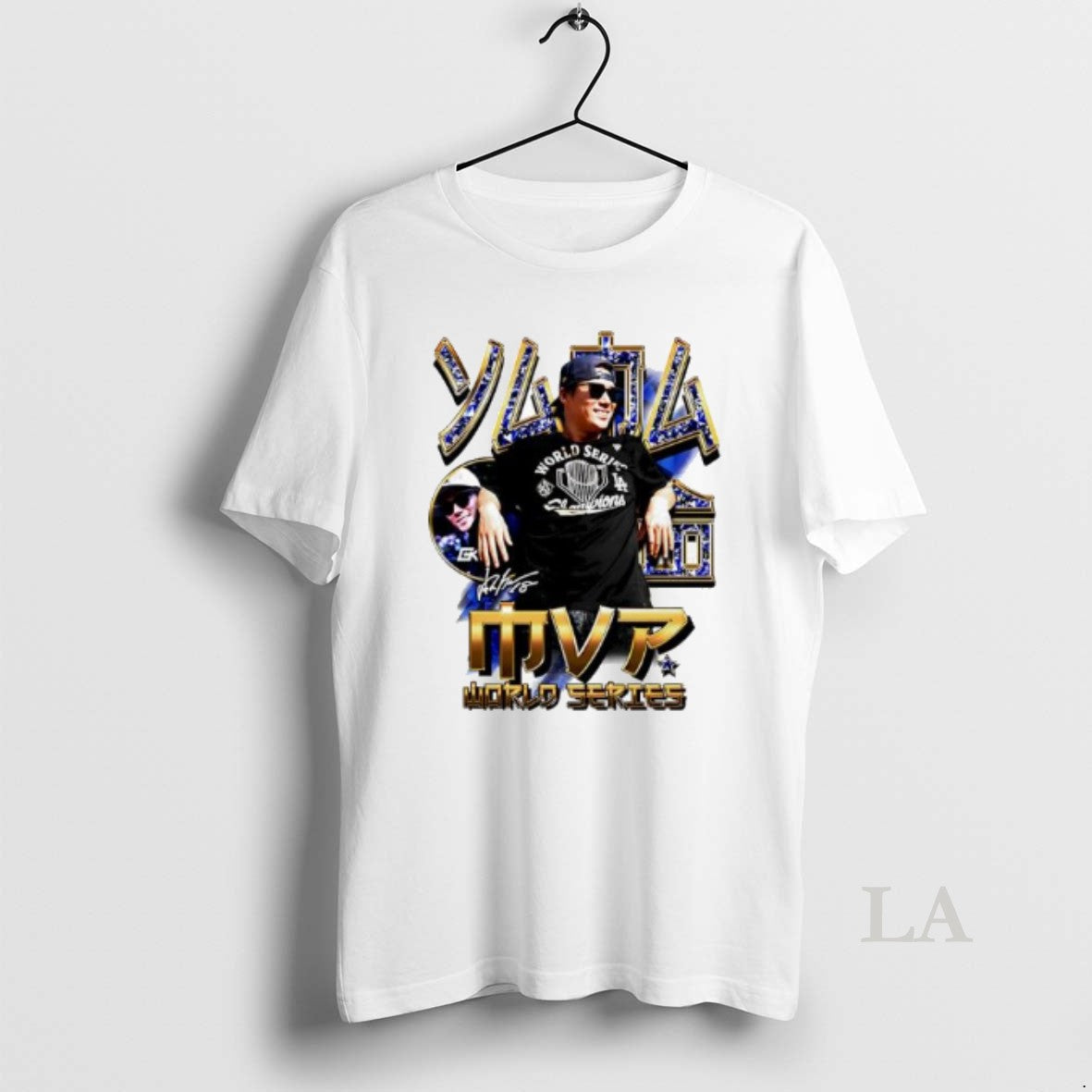 Original Dodgers Players Yama Mvp Signature Graphic