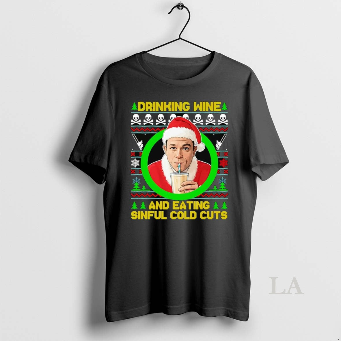 Original Ed Gein Drinking Wine And Eating Sinful Cold Cuts Christmas