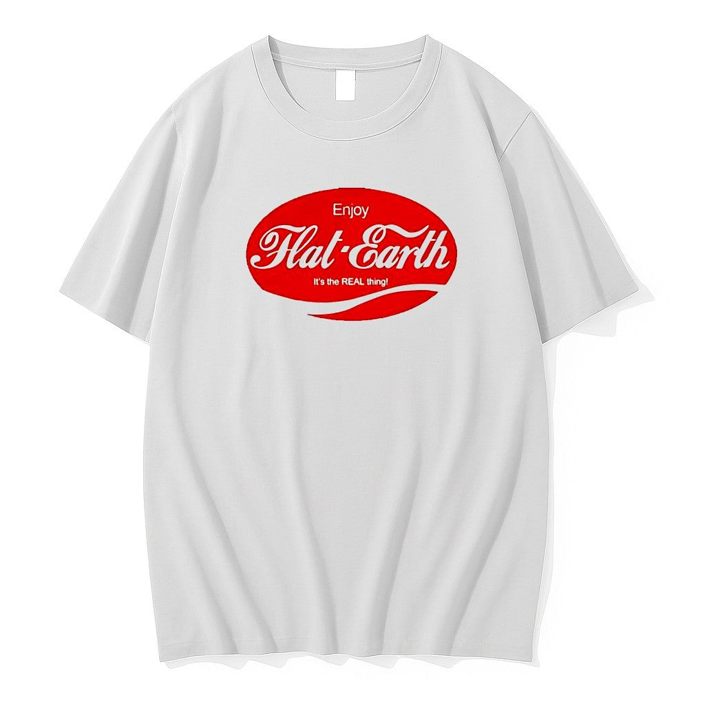Original Enjoy Flat Earth It Is The Real Thing Conspiracy Theory Funny Tshirts Unisex , , , Long Sleeve Tee