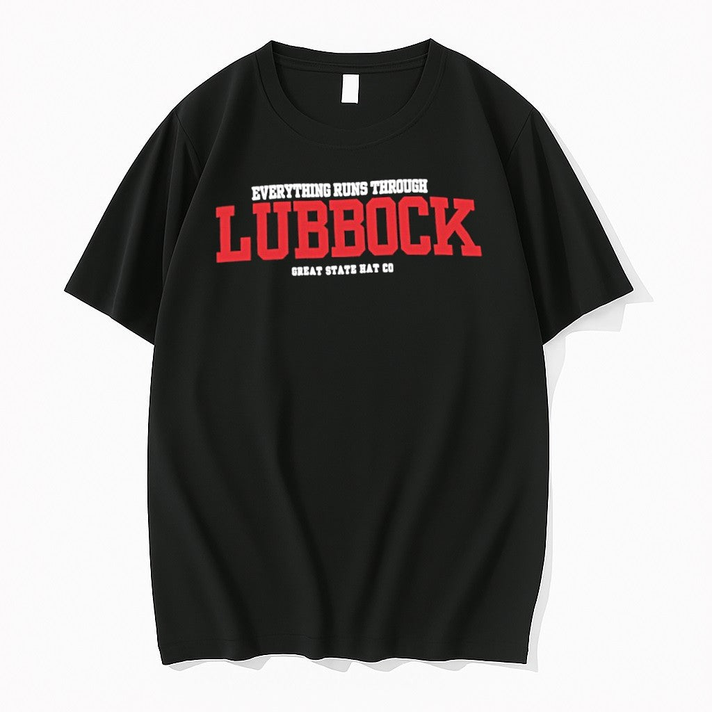 Original Everything Runs Through Lubbock Great State Hat Co Tshirts Jpg Unisex , , , Long Sleeve Tee
