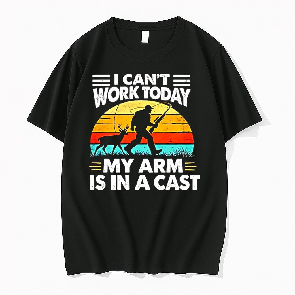 Original Fishing Cant Work Today My Arm Is In A Cast Hunter Tshirts Jpg Unisex , , , Long Sleeve Tee