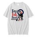 Original Foxys Folk Faced Vintage Tee Tshirts Jpg Unisex , , , Long Sleeve Tee