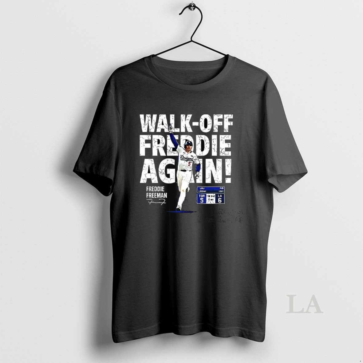 Original Freddie Freeman Los Angeles Dodgers Walk Off Freddie Again Signature