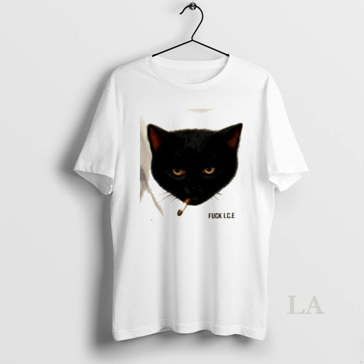 Original Fuck Ice Black Cat Smoking