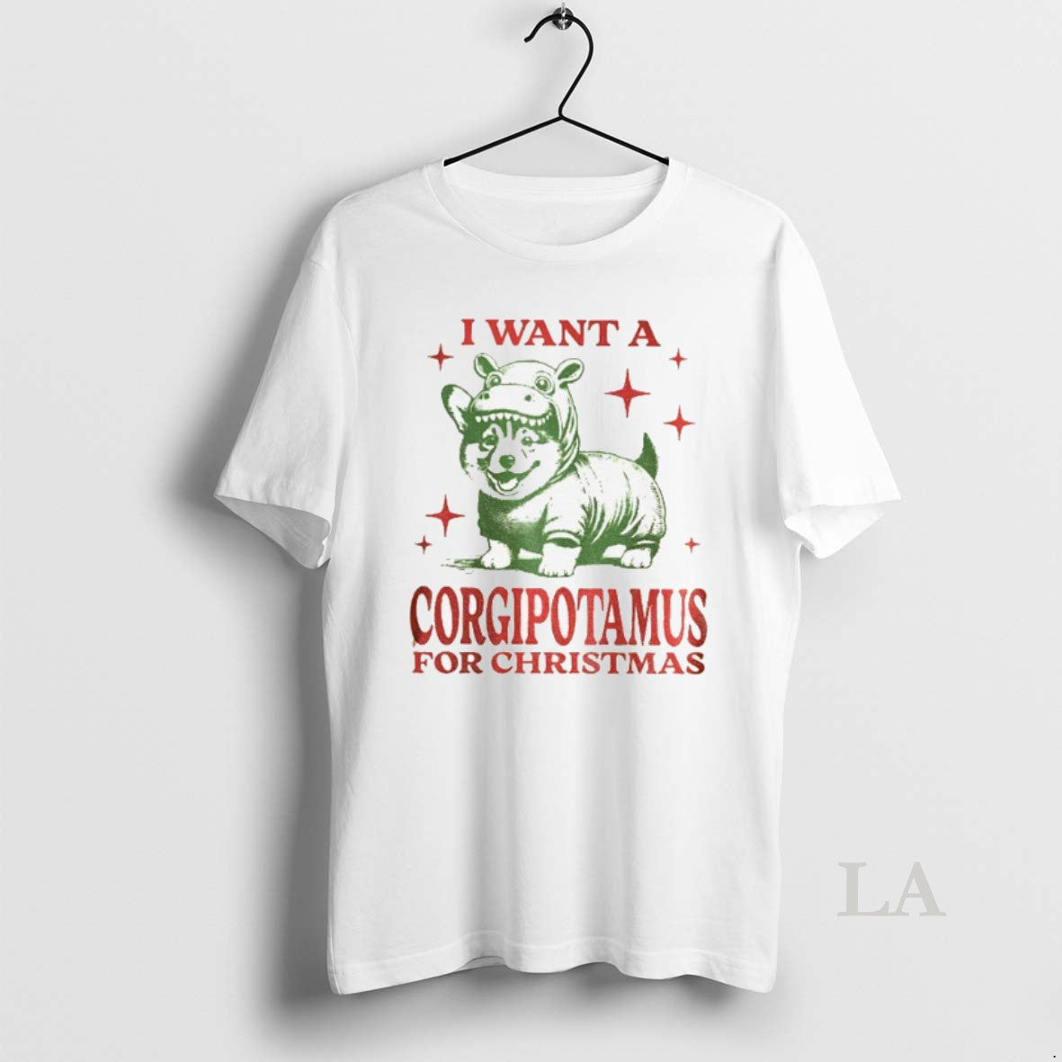 Original Funny Corgi Christmas I Want A Corgipotamus For Christmas