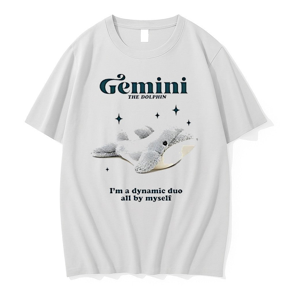 Original Gemini The Dolphin I Am A Dynamic Duo All By Myself Stuffed Animals Tshirts Unisex , , , Long Sleeve Tee