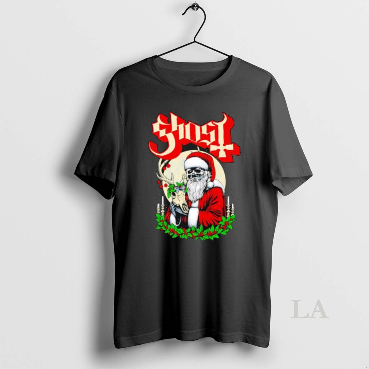 Original Ghost Father Christmas Santa Skeleton Graphic