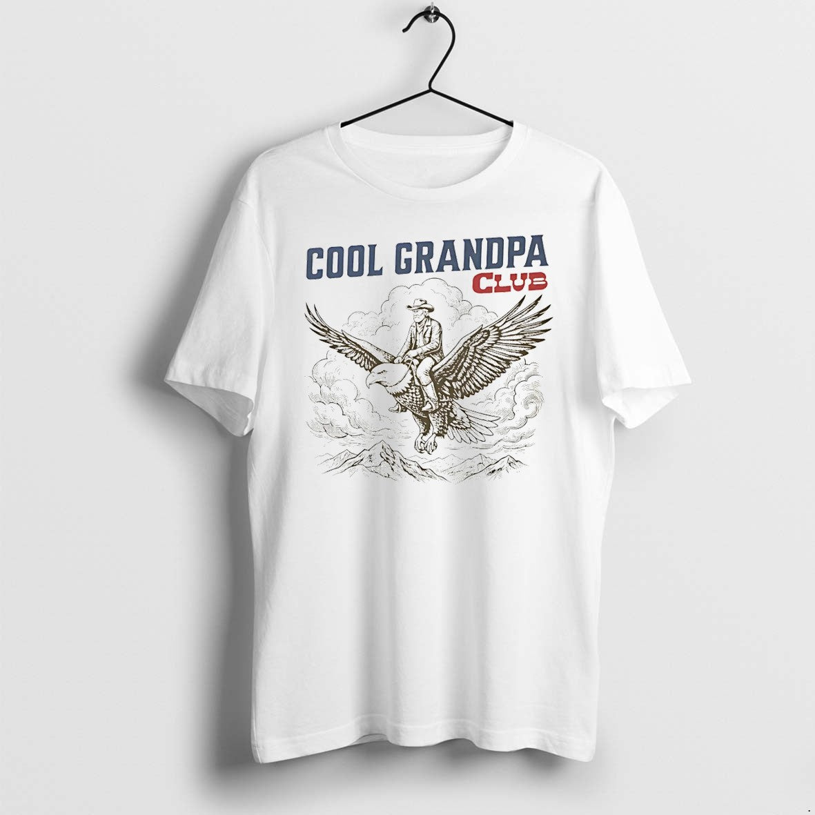 Original Grandpa Cowboy Eagle Cool Grandpa Club America Fathers Day Tshirts Jpg Unisex , , , Long Sleeve Tee