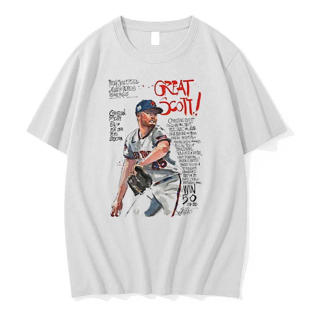 Original Great Scott Christian Scott New York Mets Graphic Tshirts Jpg Unisex , , , Long Sleeve Tee