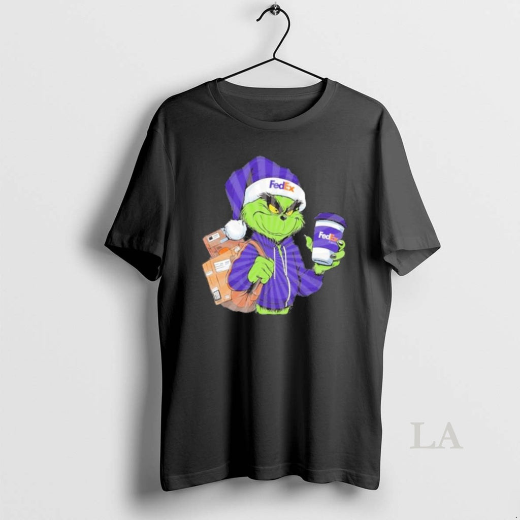 Original Grinch Drink Coffee Fedex Logo