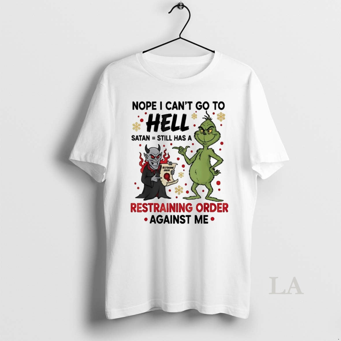 Original Grinch Nope I Cant Go To Hell Satan Still Christmas