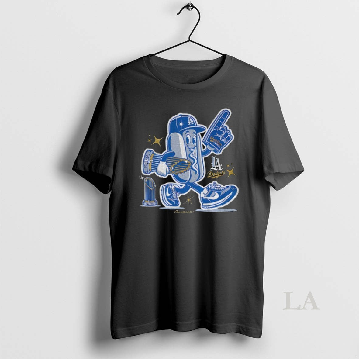 Original Hot Dog Trophy Back To Back World Champs Los Angeles Dodgers Mlb 2025