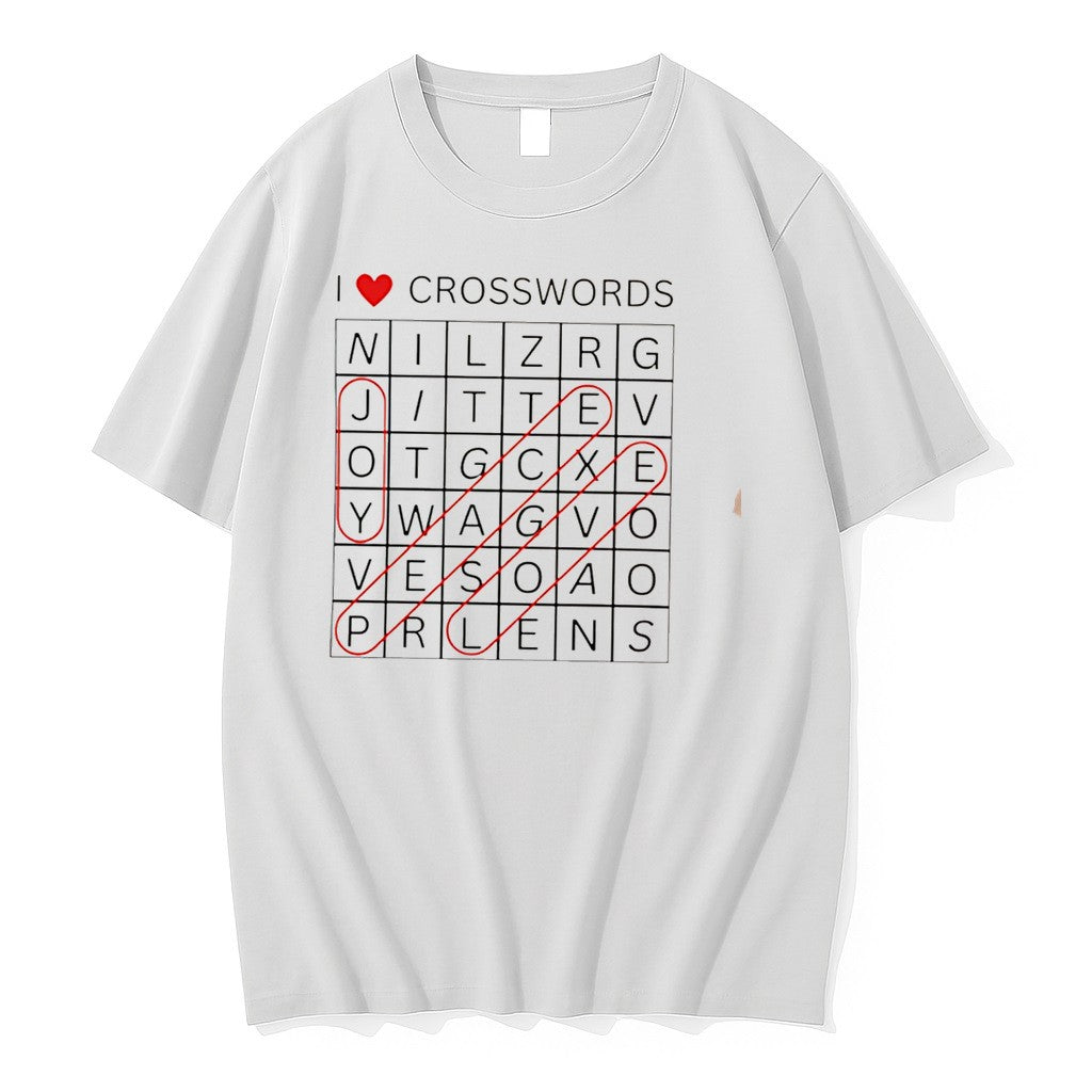 Original I Love Crosswords Joy Peace Love Tee Tshirts Jpg Unisex , , , Long Sleeve Tee