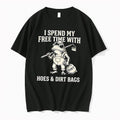 Original I Spend My Free Time With Hoes And Dirt Bags Cartoon Frog Tee Tshirts Unisex , , , Long Sleeve Tee