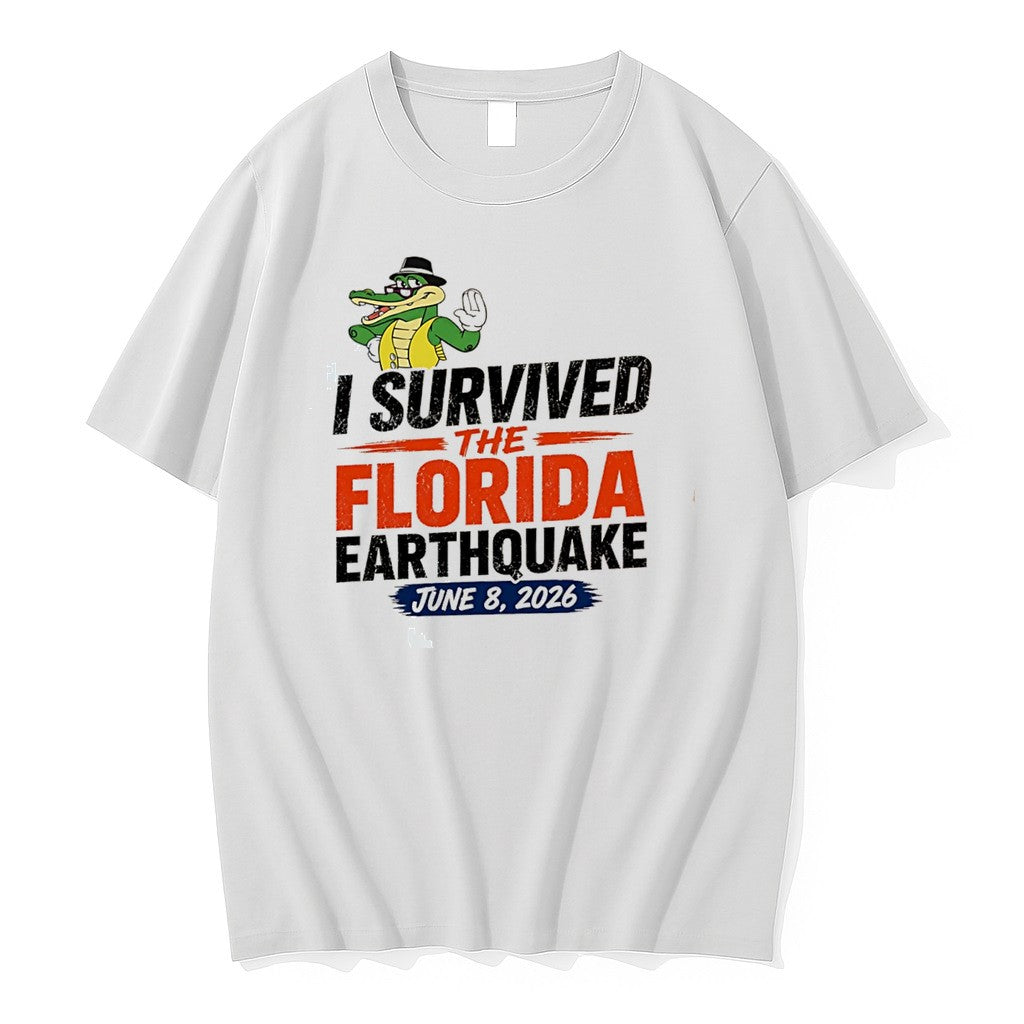 Original I Survived The Florida Earthquake June 8 2026 Tee Tshirts Jpg Unisex , , , Long Sleeve Tee