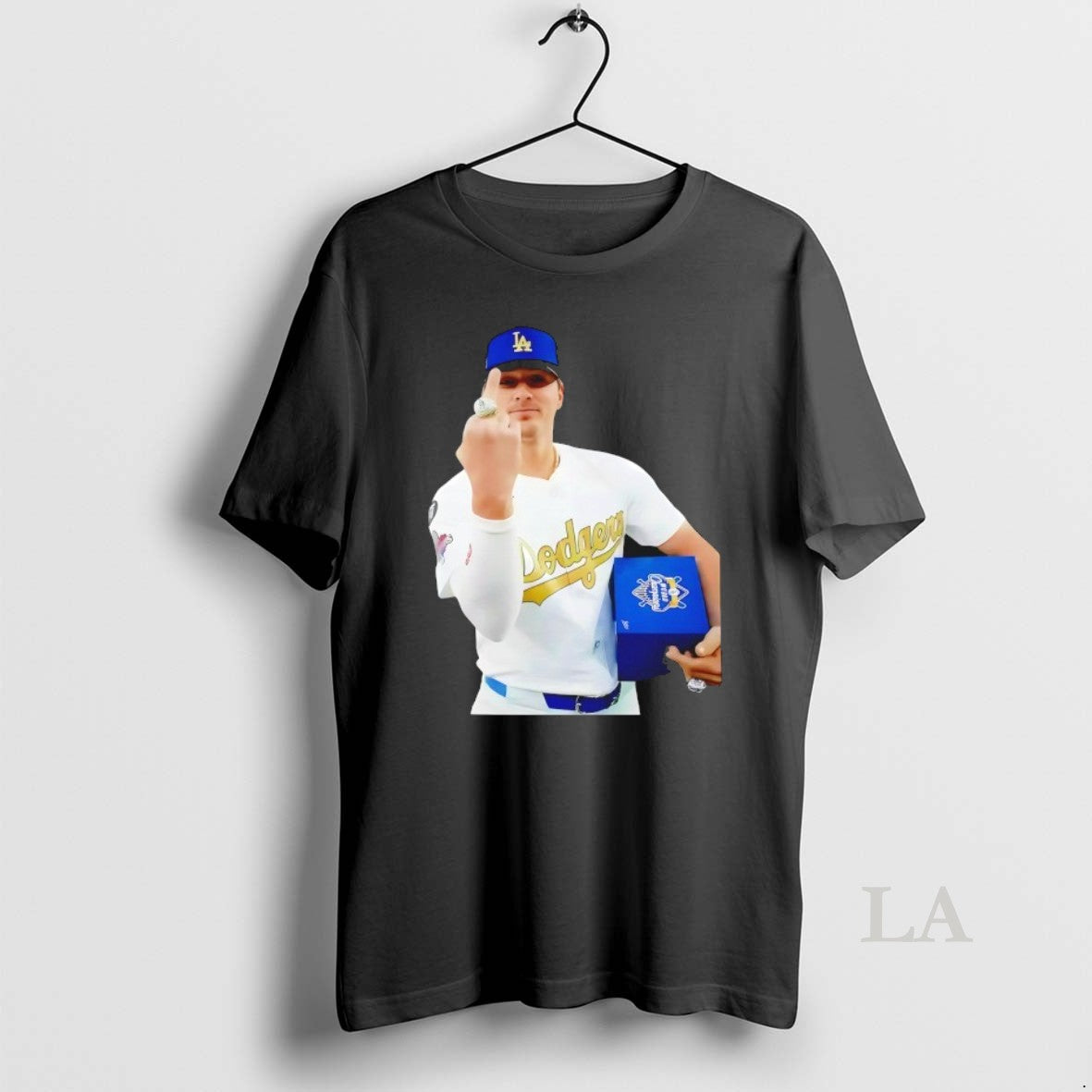Original Kike Hernandez Middle Finger Los Angeles Dodgers 2025 Wolrd Series Champs
