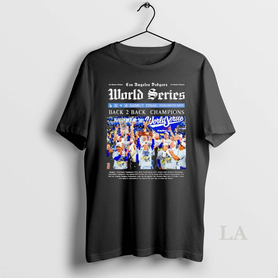 Original La Dodgers Newspaper 2025 World Series Back To Back Champions