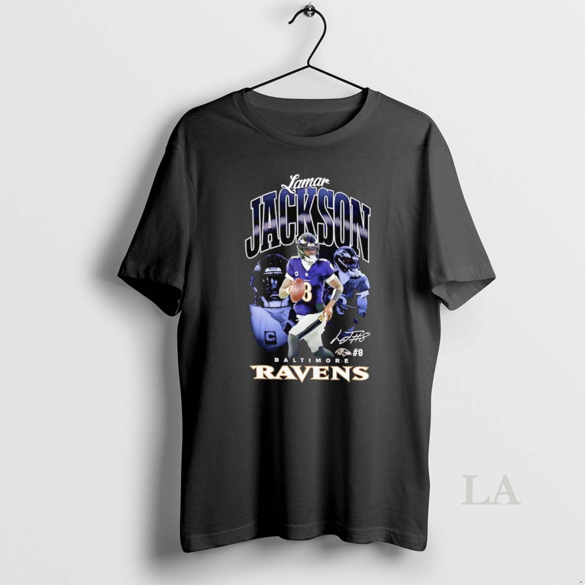 Original Lamar Jackson Picture Collage Signature Baltimore Ravens