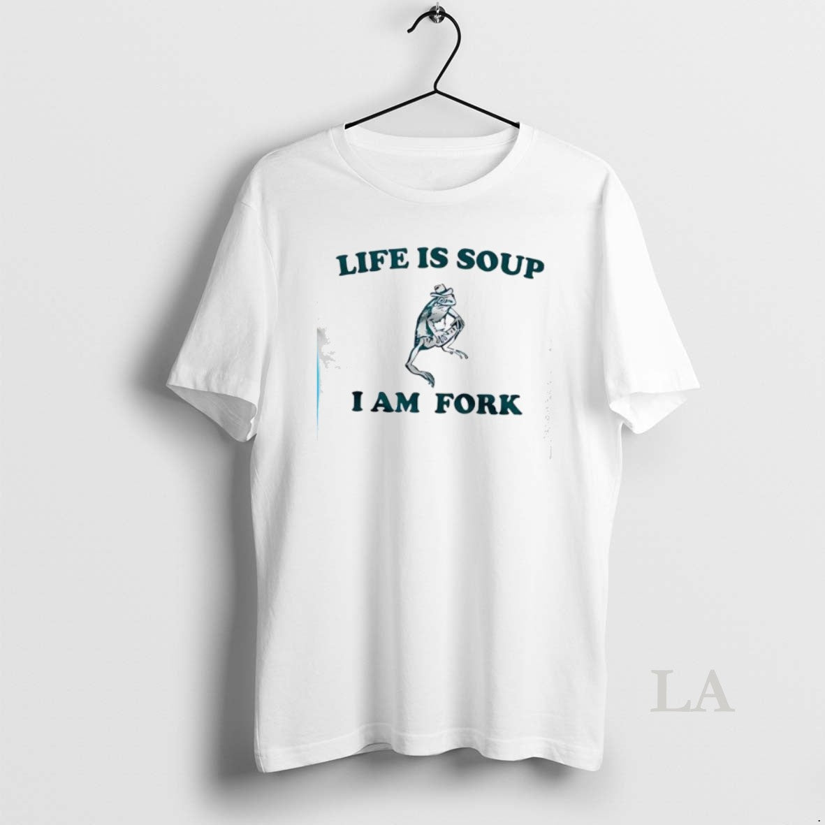 Original Life Is Soup I Am Fork Frog Vintage