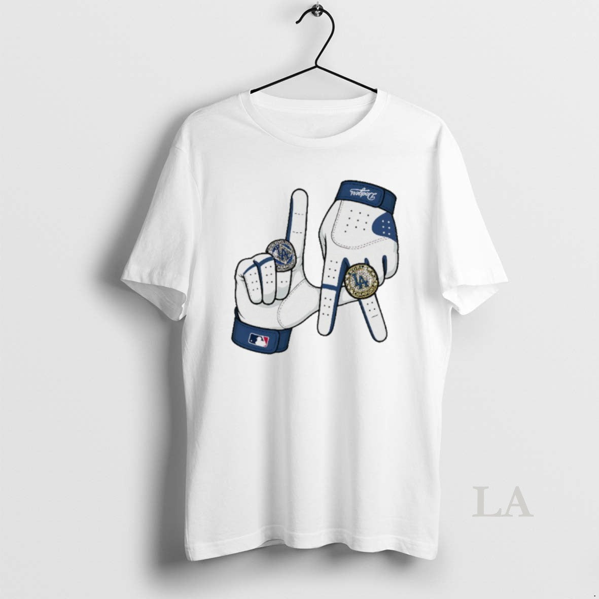 Original Los Angeles Dodgers 2025 La Gloves Rings Graphic