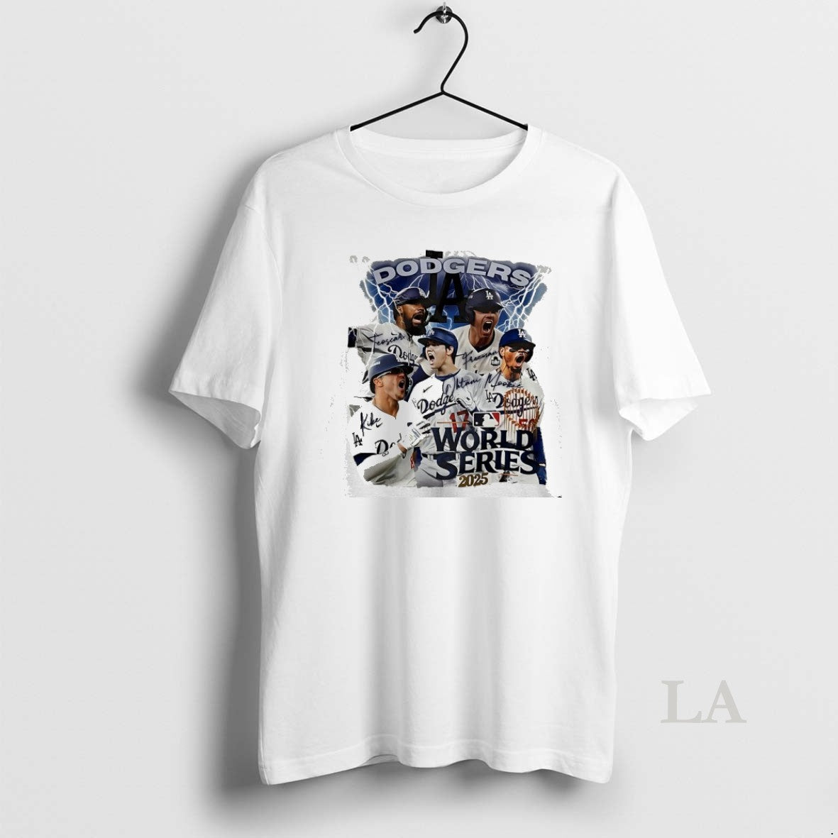 Original Los Angeles Dodgers 2025 World Series Champions Lightning Graphic