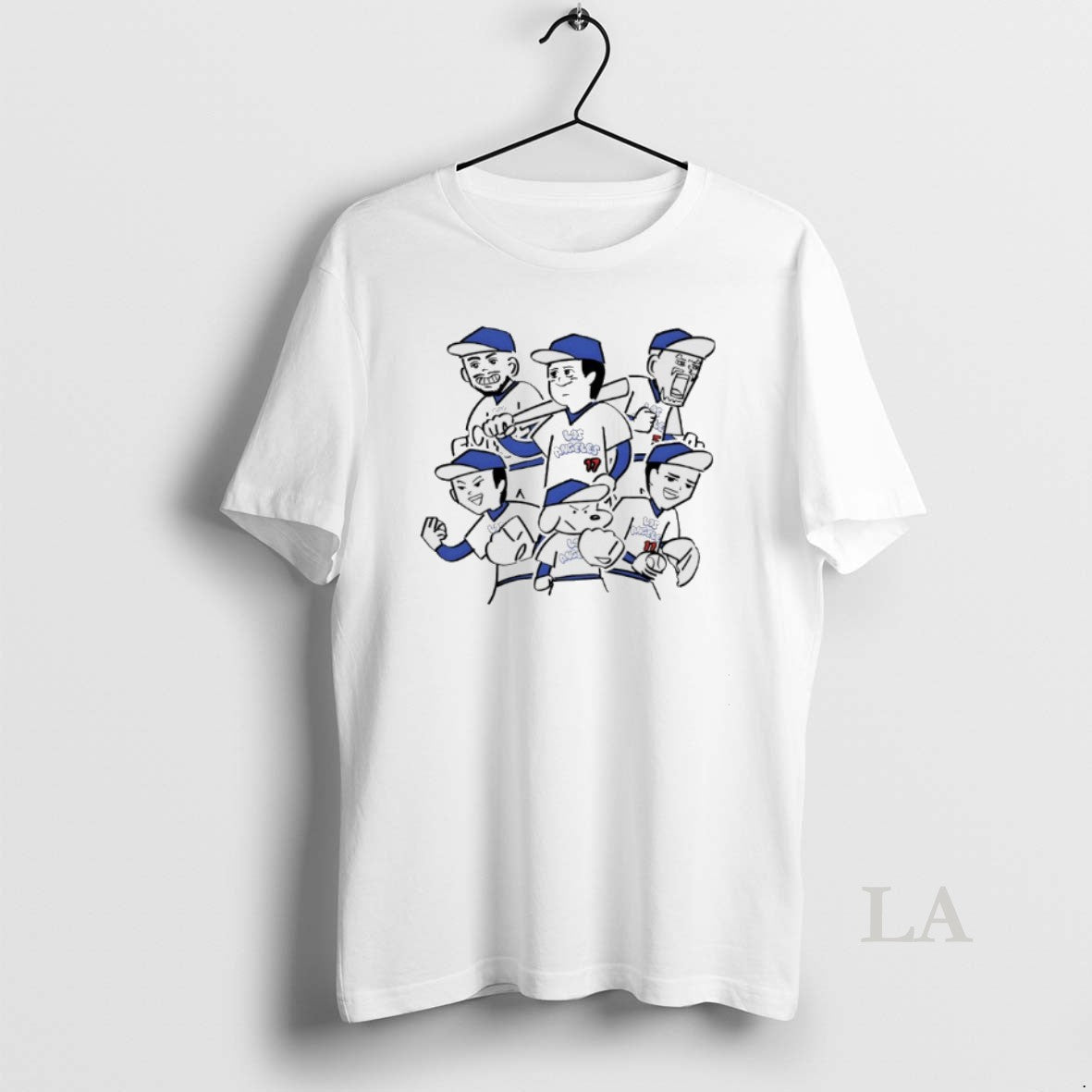 Original Los Angeles Dodgers 25 World Series Champs Player Caricature