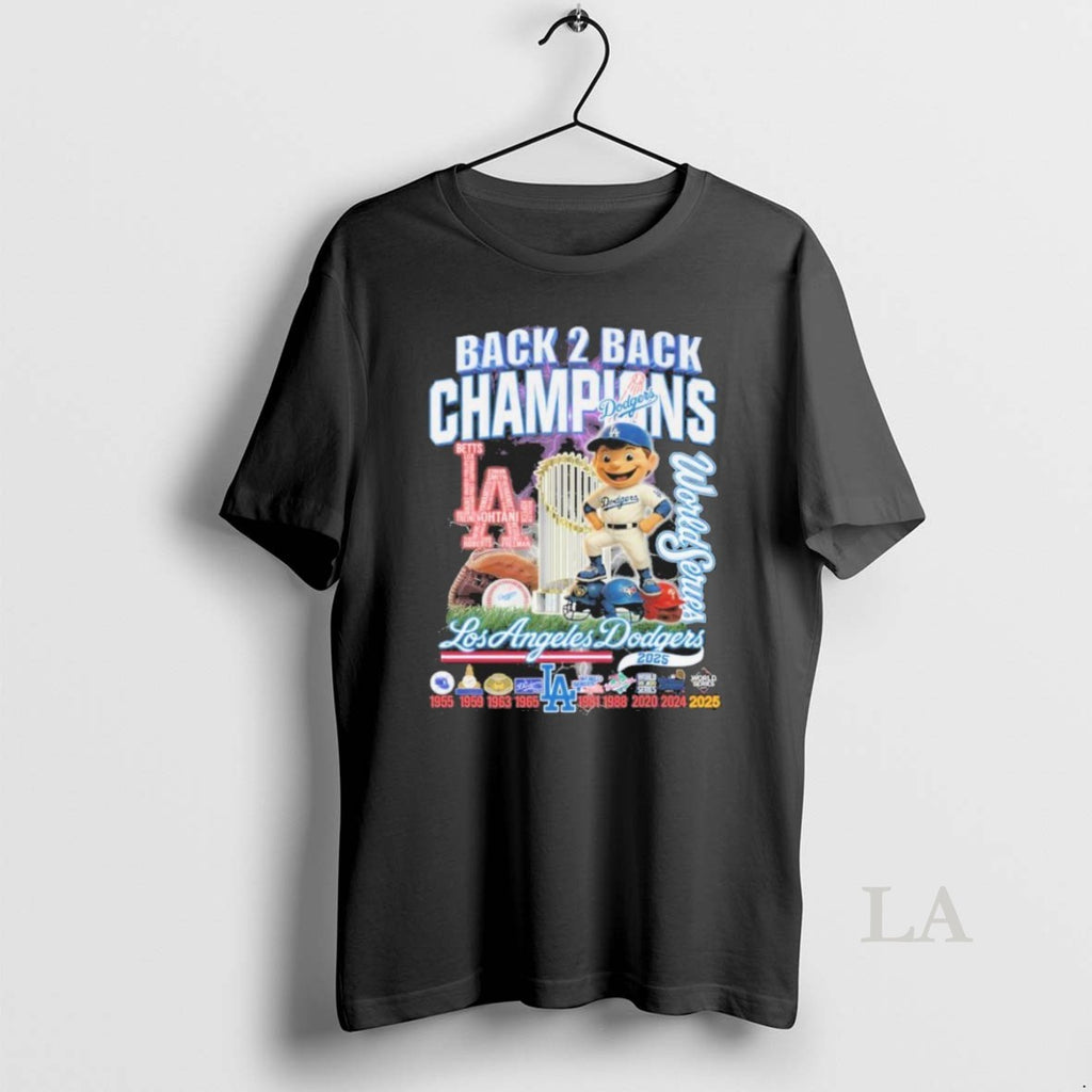 Original Los Angeles Dodgers Mascot 2025 Back 2 Back World Series Champions