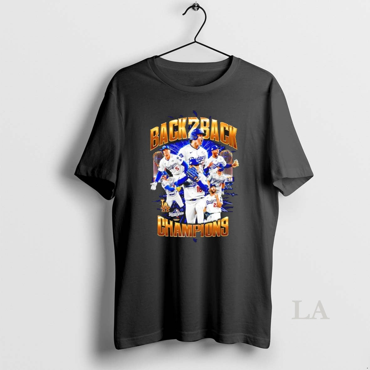 Original Los Angeles Dodgers Team Back2back Champions 2025 World Series Graphic