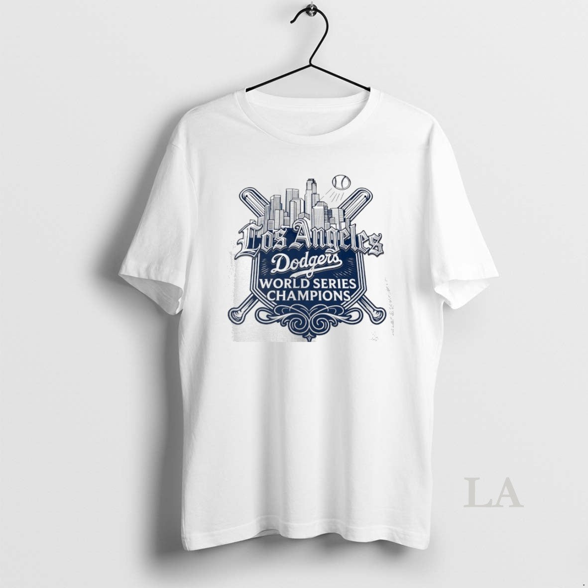 Original Los Angeles Dodgers World Series Champions 2024 2025 Skyline Logo